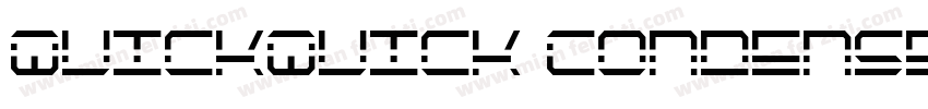 QuickQuick Condensed Italic字体转换